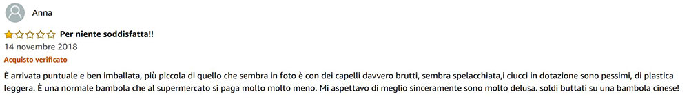 recensione 2 amazon bambola reborn